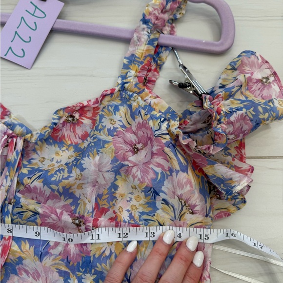 INTERMIX Pink and Blue Floral Dress (A222)